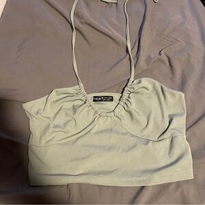 green halter top